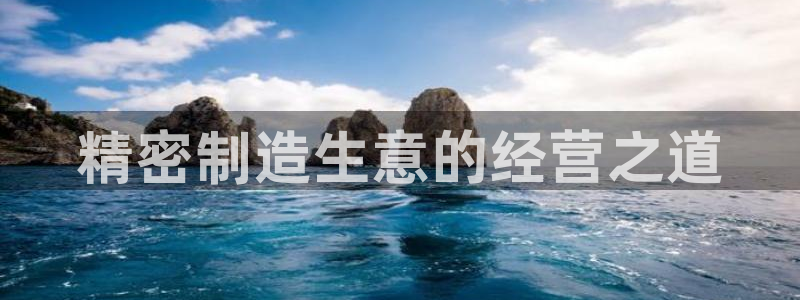 彩神v违法么：精密制造生意的经营之道