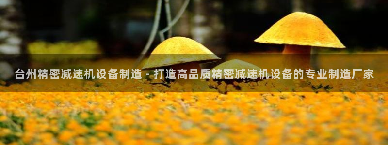 彩神到底能不能赚钱：台州精密减速机设备制造 - 打造高品质精密减速机设备的专业制造厂家