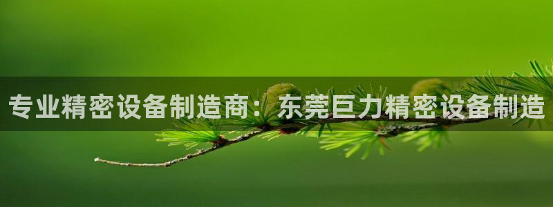 彩神8最新版下载：专业精密设备制造商：东莞巨力精密设备制造