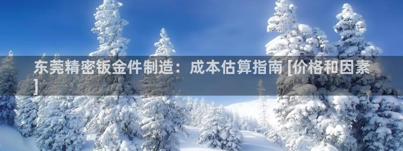 彩神v8手机客户端下载：东莞精密钣金件制造：成本估算指南 [价格和因素
]