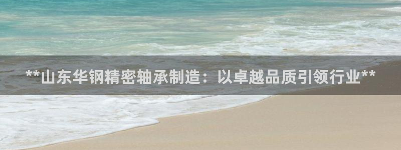 彩神大发黑平台：**山东华钢精密轴承制造：以卓越品质引领行业**