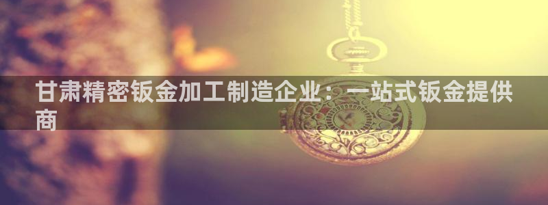 彩神iv能赚钱吗：甘肃精密钣金加工制造企业：一站式钣金提供
商