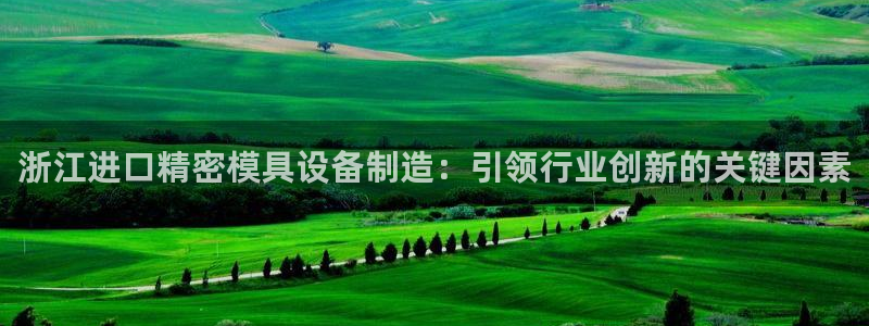 彩神v：浙江进口精密模具设备制造：引领行业创新的关键因素
