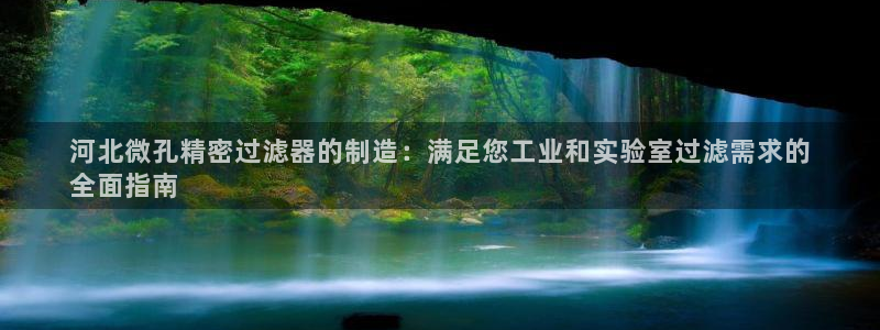 彩神v8是真的挣钱吗安全吗：河北微孔精密过滤器的制造：满足您工业和实验室过滤需求的
全面指南