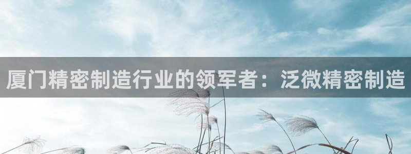 彩神购彩-购彩大厅入口36fr：厦门精密制造行业的领军者：泛微精密制造