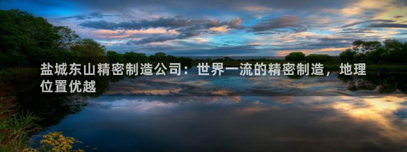 彩神8app官方下载：盐城东山精密制造公司：世界一流的精密制造，地理
位置优越