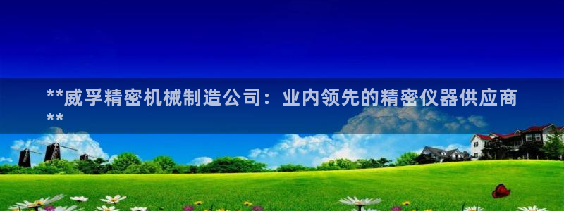 彩神赢钱了吗知乎：**威孚精密机械制造公司：业内领先的精密仪器供应商
**