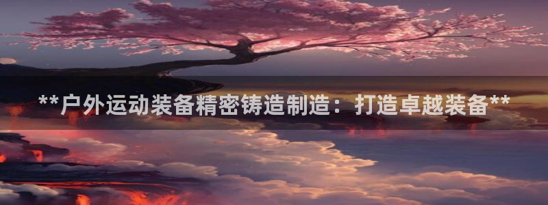 彩神iv能赚钱吗：**户外运动装备精密铸造制造：打造卓越装备**