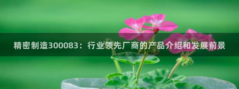彩神趣购彩用户注册：精密制造300083：行业领先厂商的产品介绍和发展前景
